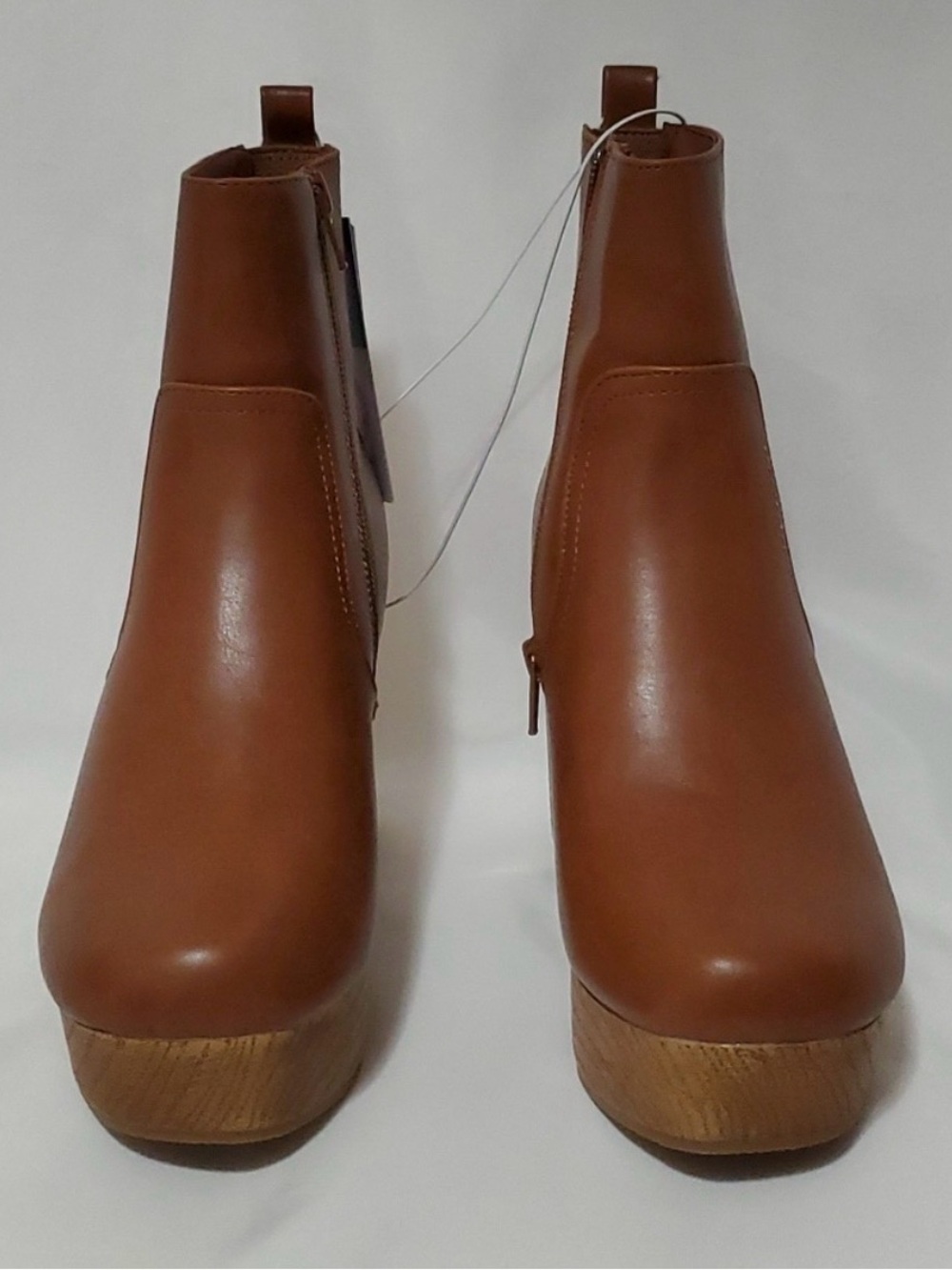 Brown Platform Ankle Boots